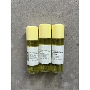 3 Pack Versed Weekend Glow Daily Brightening Toner‎ Solution 1.7 Fl oz Each